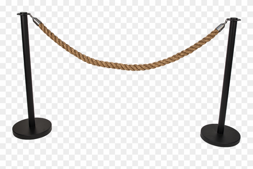 Jute Rope & Stanchion - Chain Clipart