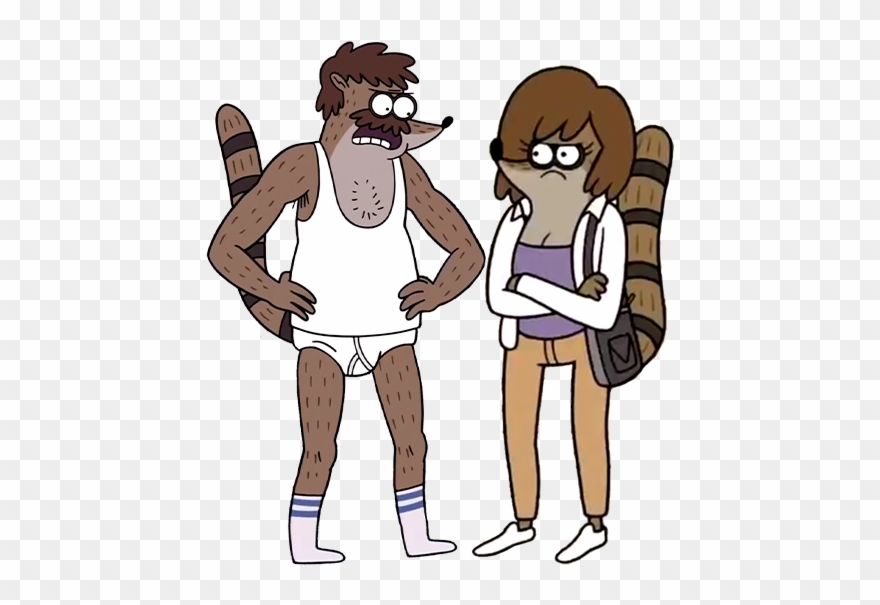 Blank Drawing Father - Regular Show Rigby's Family Clipart