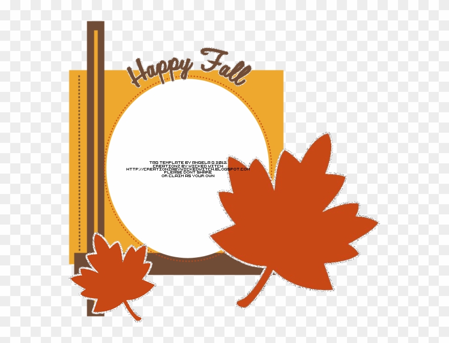 Happy Fall Png - Cartoon Fall Leaves Clipart