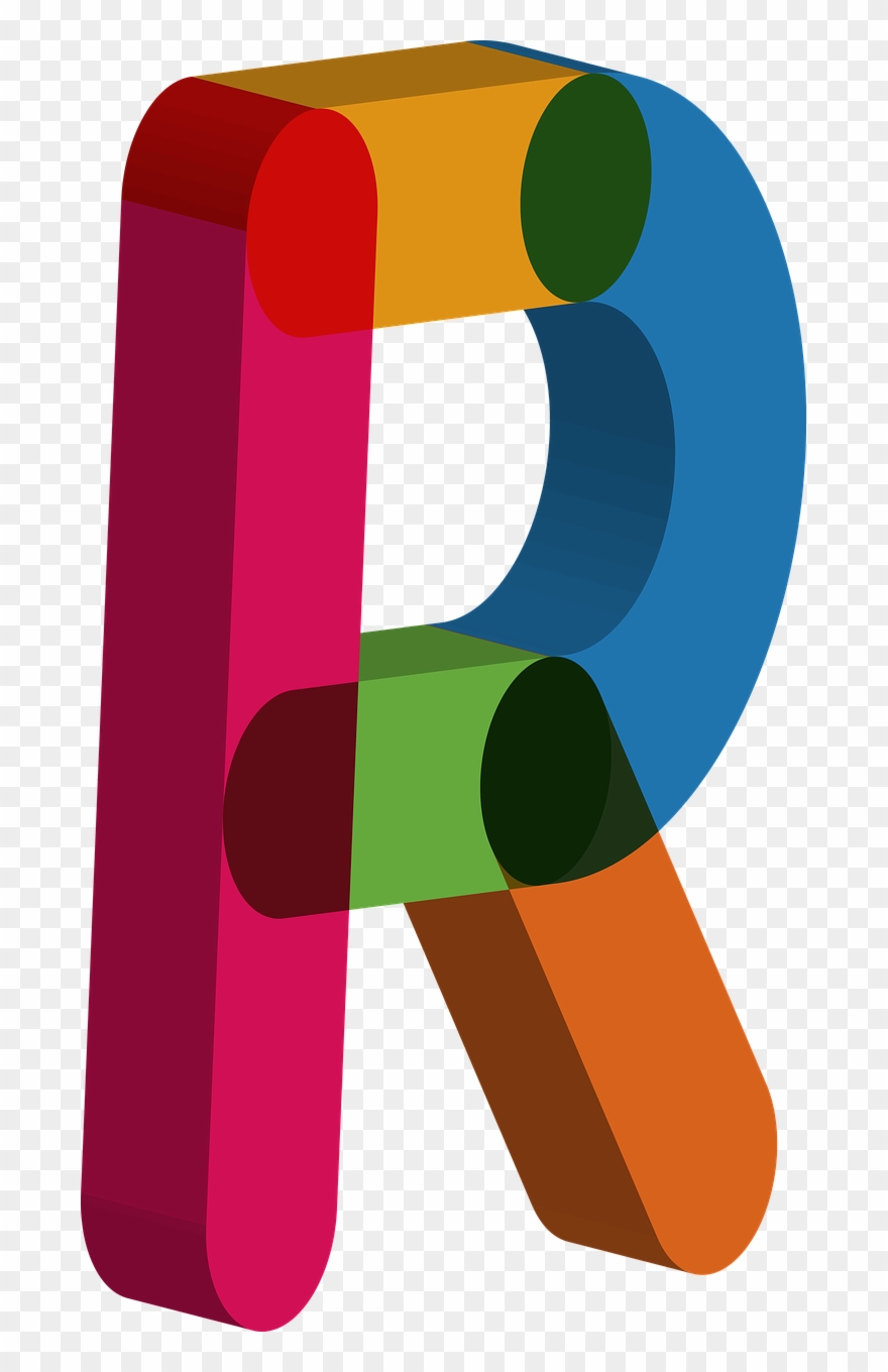 Letter R 3d Transparent Clipart