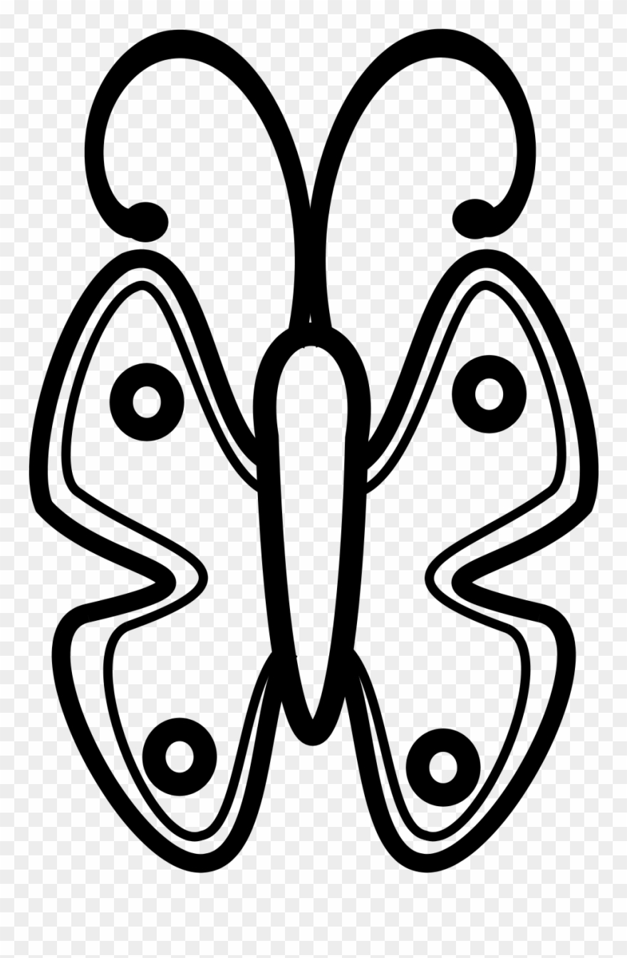 Pobarvanka Metulja - B For Butterfly Clipart - Png Download