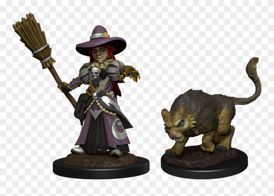 Wizkids Wardlings Painted Miniatures Witch Girl & Witch's - Wizkids Wardlings Wave 3 Clipart