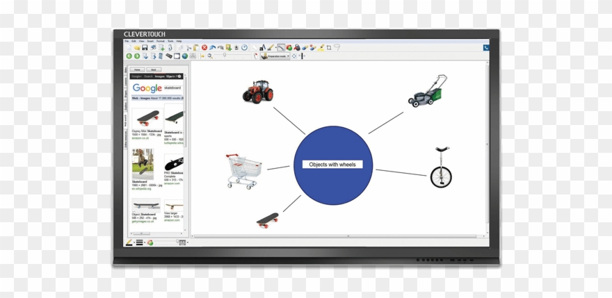Eclipse Digital Media Digital Signage Clevertouch Plus - Display Device - Png Download