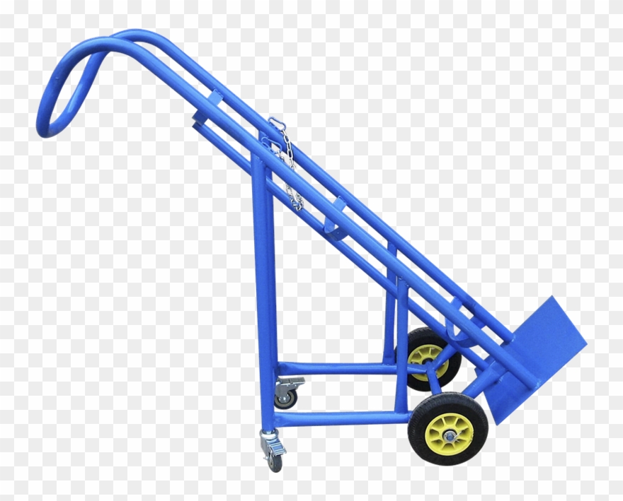 Oxygen Cylinder Cart Trailer Argon Cylinder 40l Oxygen - Cart Clipart