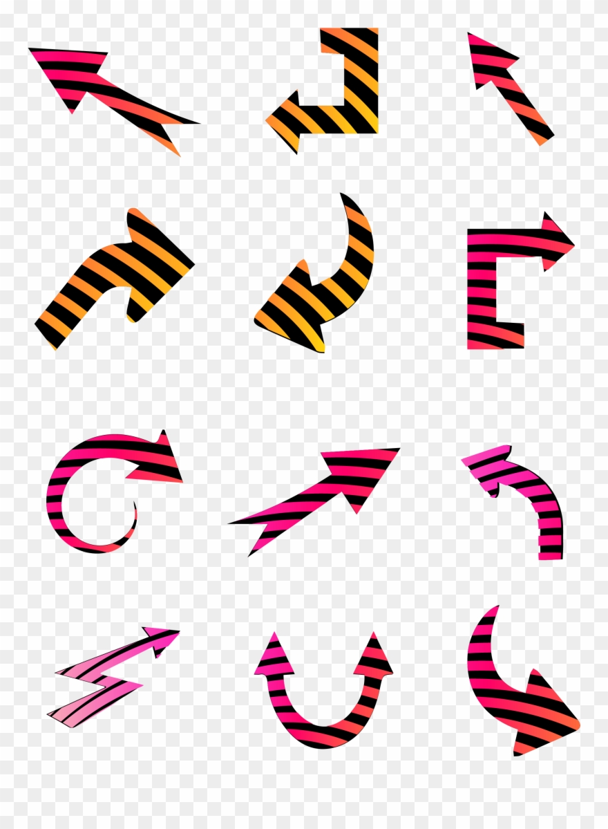 Color Black Interval Arrow Png And Vector Image Clipart