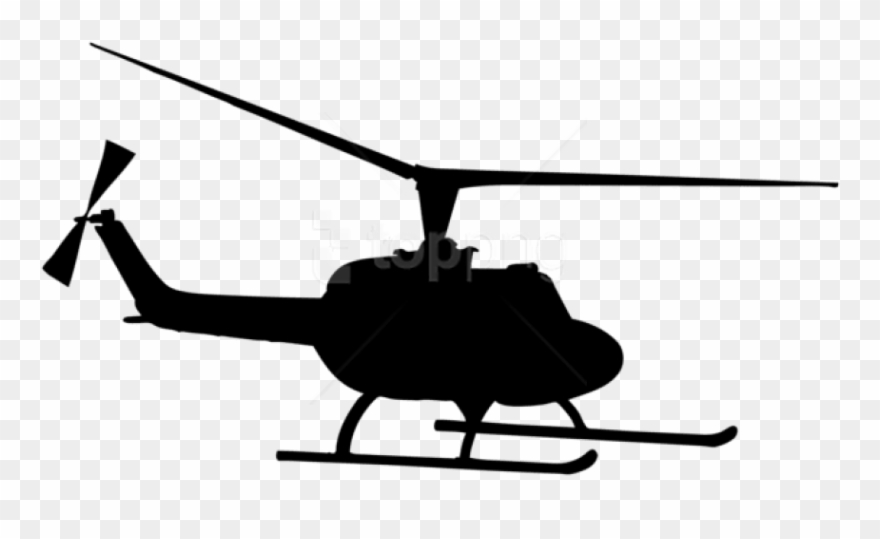 Free Png Helpter Silhouette Png - Helicopter Silhouette Png Free Clipart