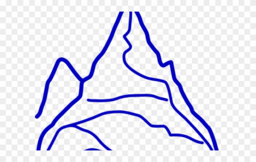 Ridge Cliparts - Mount Everest Drawing Easy - Png Download