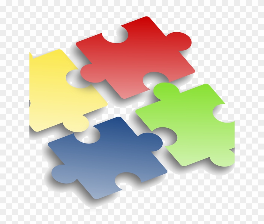 Puzzle Clipart Interdependence - Jigsaw Pieces No Background - Png Download