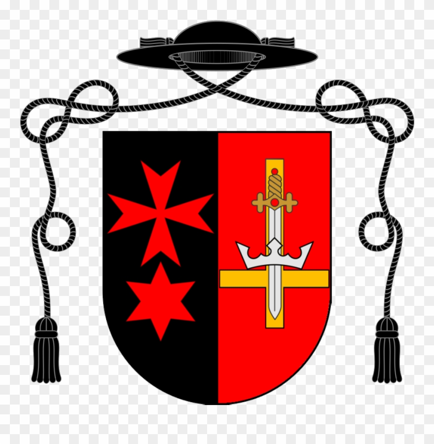 Znak Římskokatolické Farnosti Unhošť - Prelate Coat Of Arms Clipart