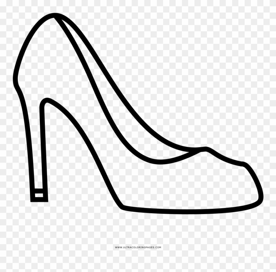 Yüksek Topuklu Ayakkabı Boyama Kitabı Absatz Çizim - Basic Pump Clipart