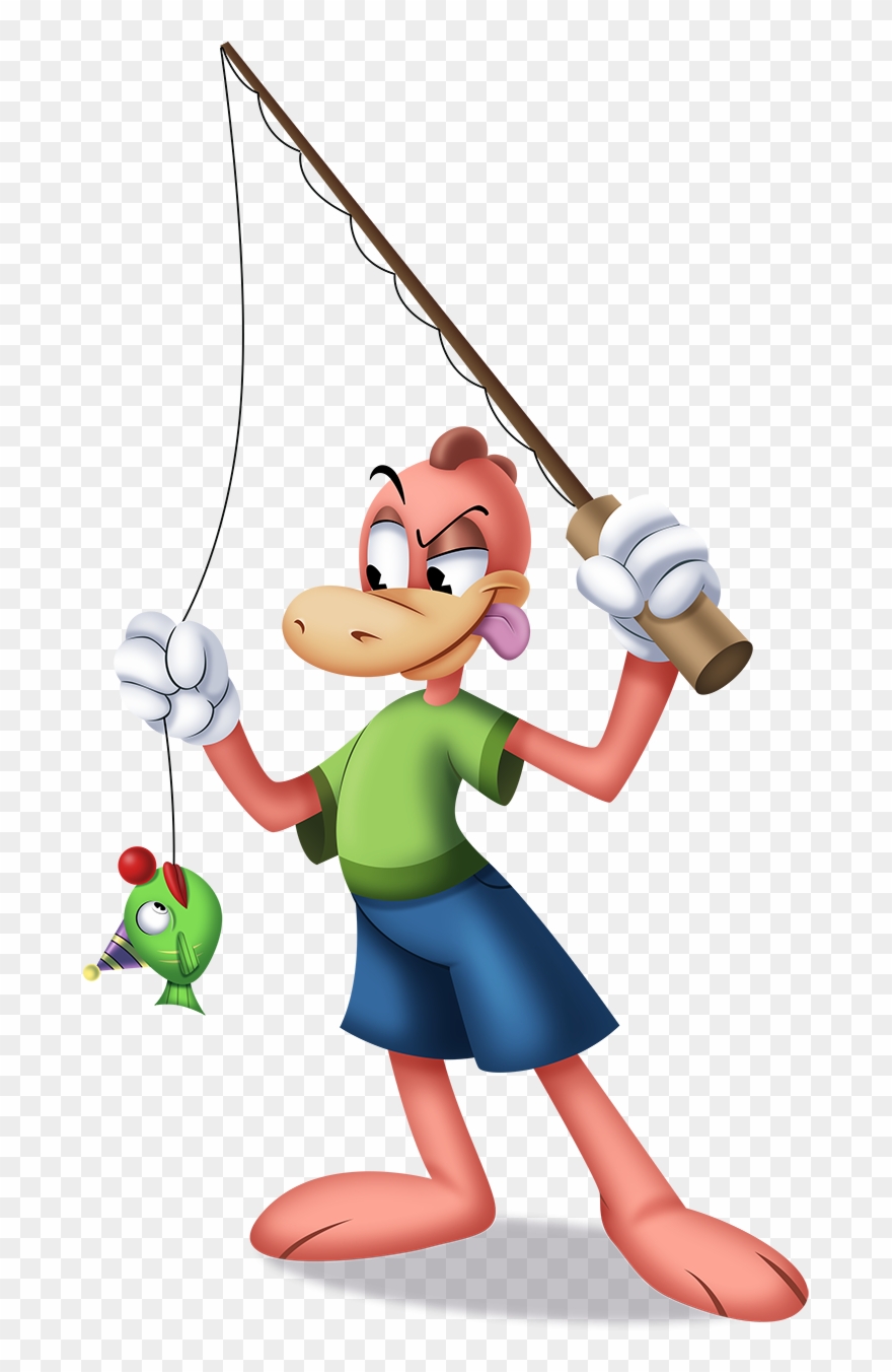 Awesome Fishing Caught Fish Transparent & Png Clipart - Fishing Toon