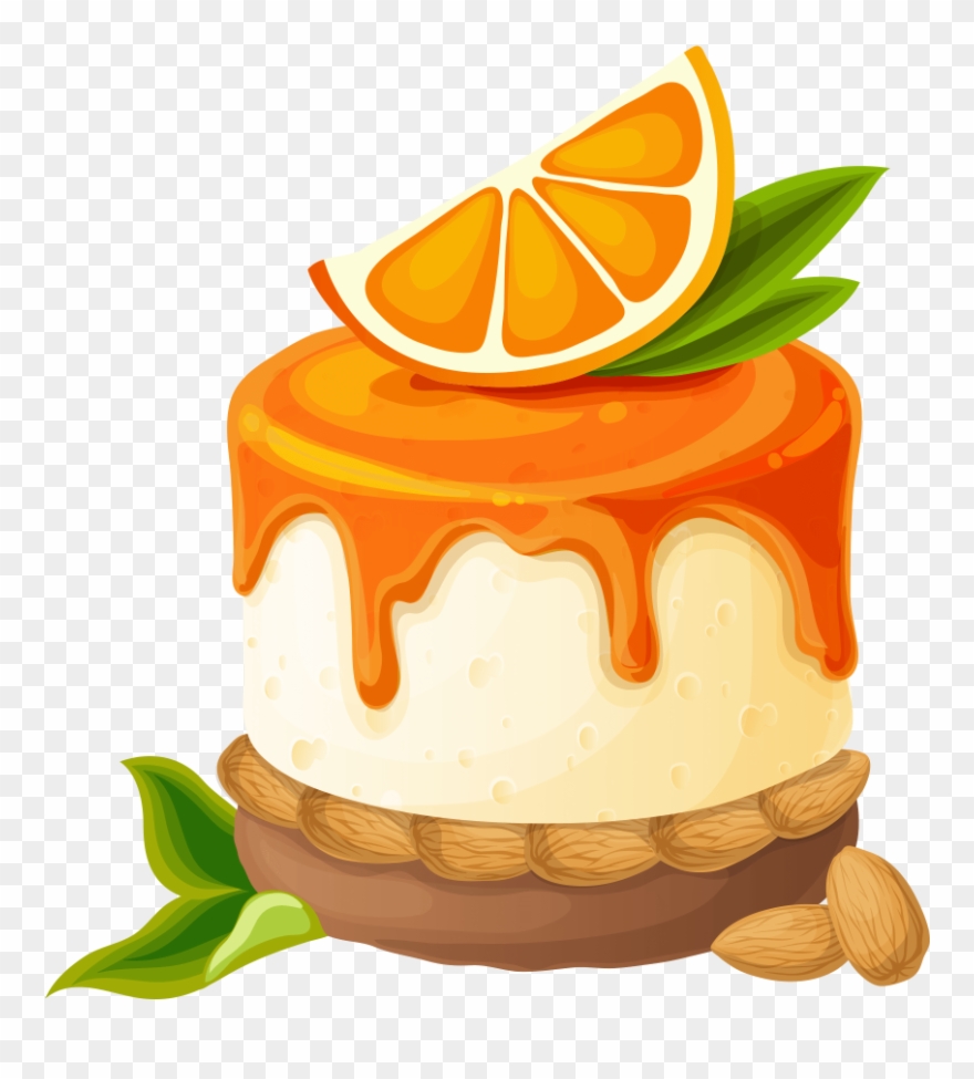 Clip Art Orange Cake Png Download (4543935) PinClipart
