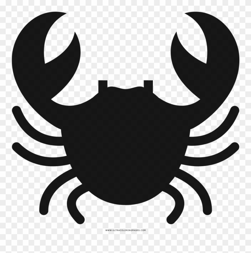 Crab Coloring Page - Cancer Clipart