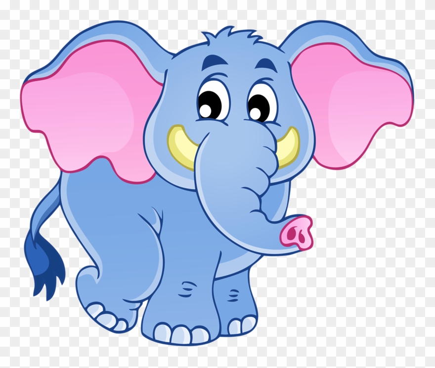 Clip Art Download African Indian Art Hand Painted Baby - Elefante Dibujo Ya Pintado - Png Download