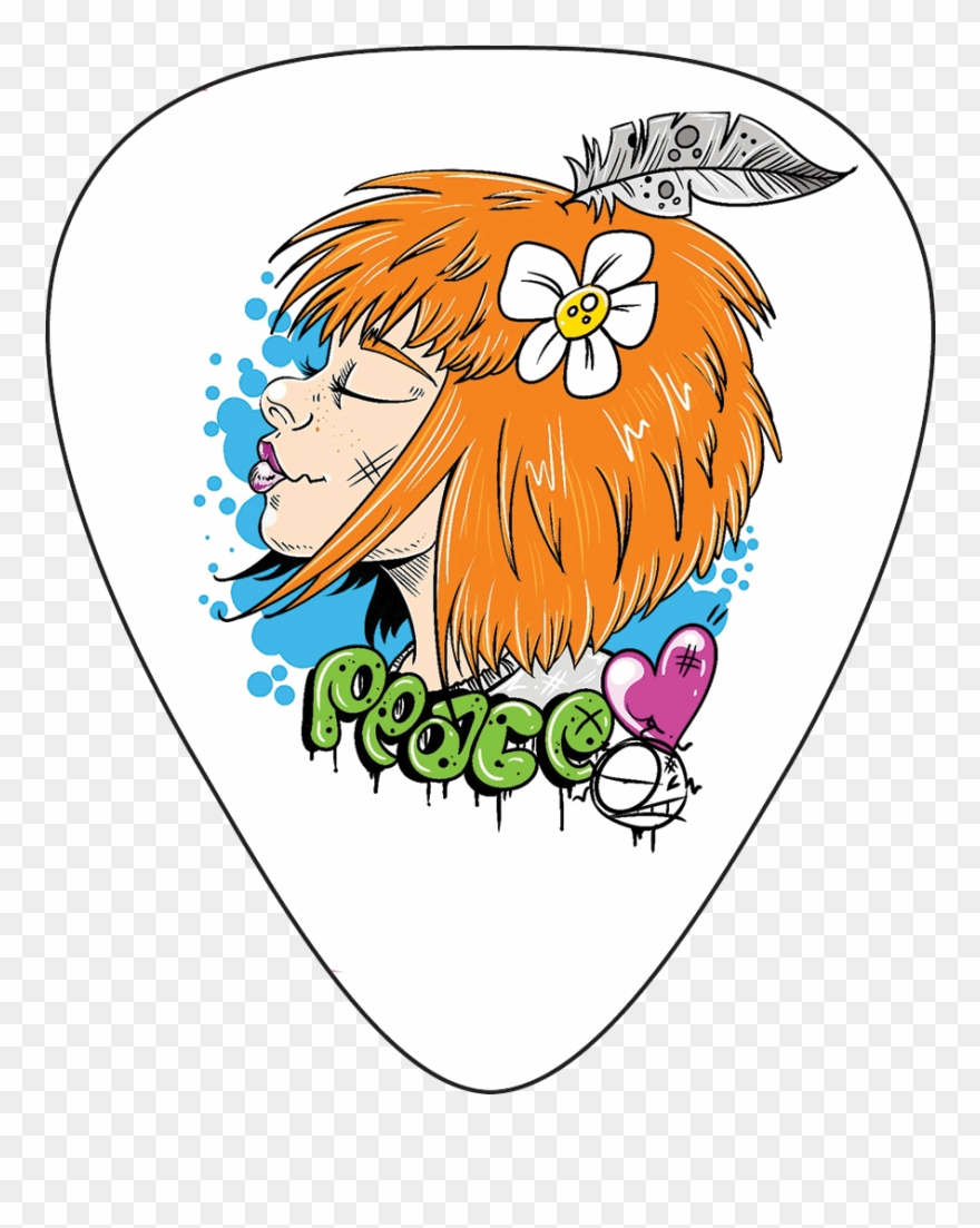 Guitar Pick - Cartoon Clipart