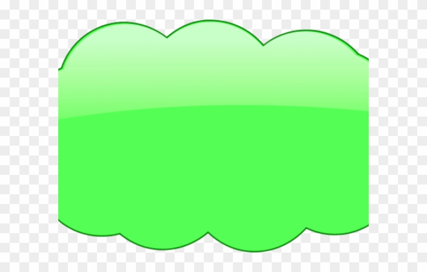 Green Cloud Cliparts - Circle - Png Download