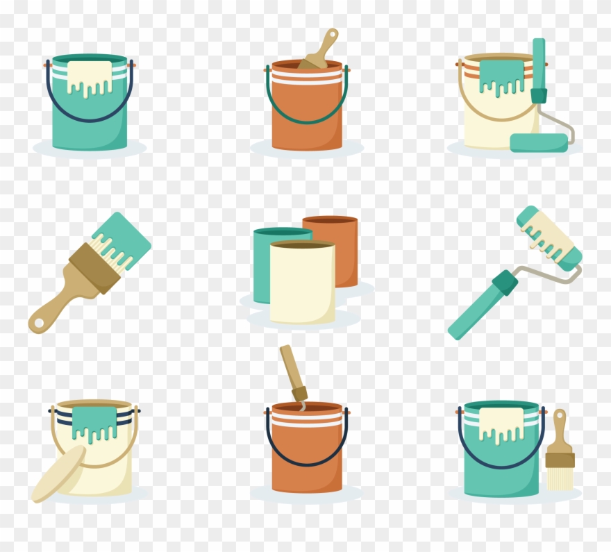 Tarro De Pintura Vector Clipart