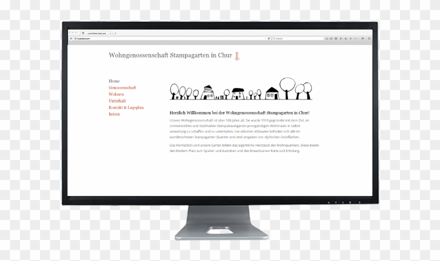 Wohngenossenschaft Stampagarten Chur - Computer Monitor Clipart