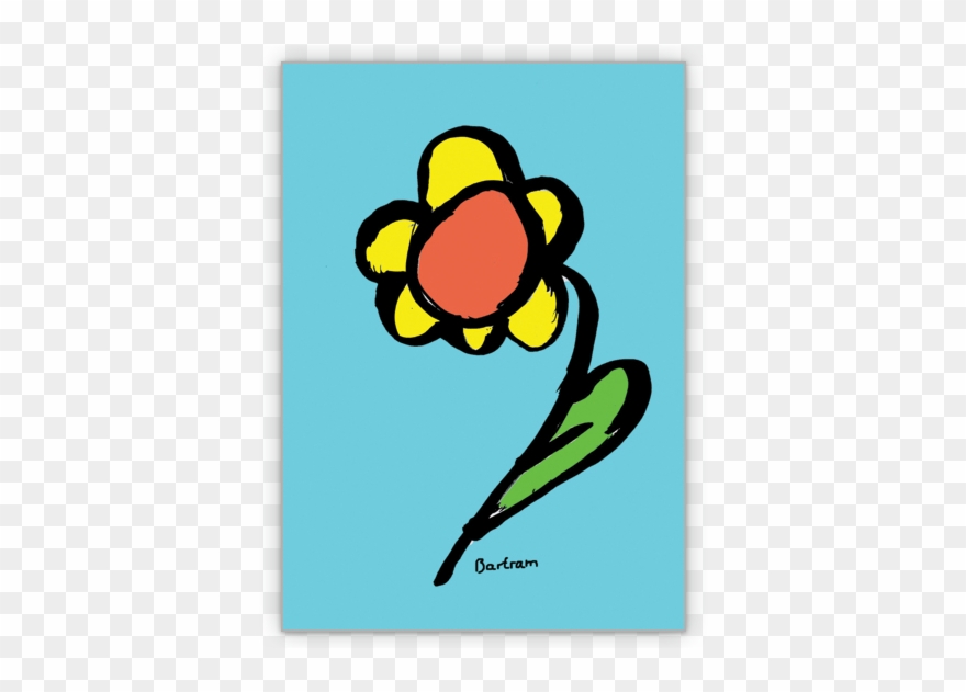 Geburtstags Blumengruß - Illustration Clipart