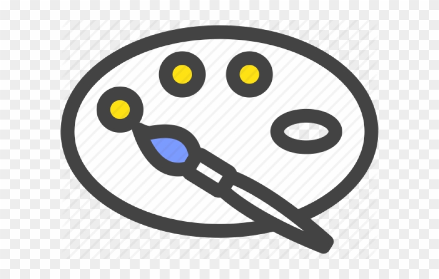 Paint Brush Clipart Art Class - Circle - Png Download