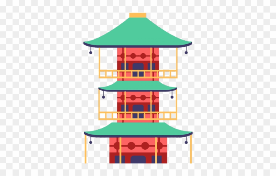 Pagoda Clipart Japanese Building - Lighthouse - Png Download
