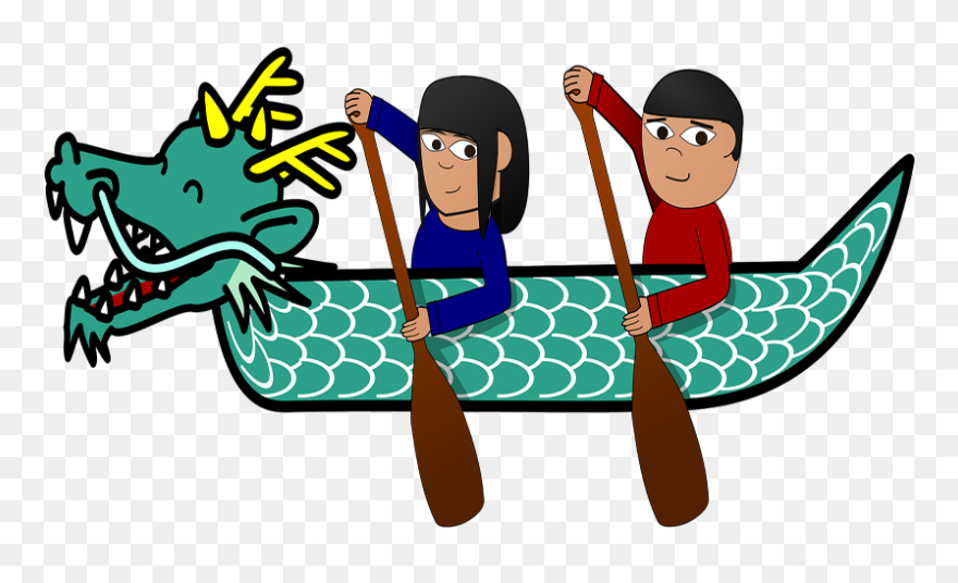 Drawing Chinese Dragon Boat Festival - Dragon Boat Clipart - Png Download
