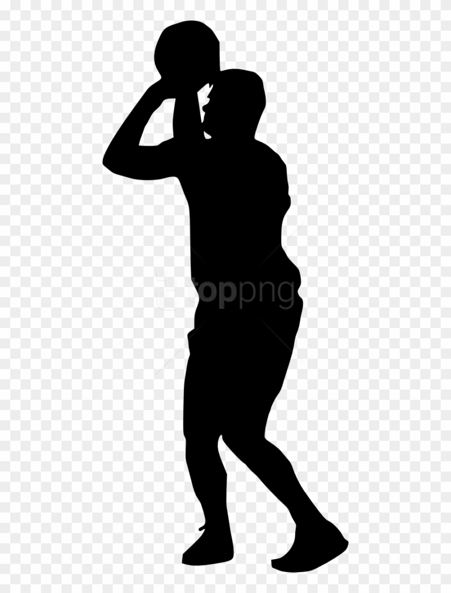 Free Png Basketball Player Silhouette Png - Basketball Player Clipart Transparent