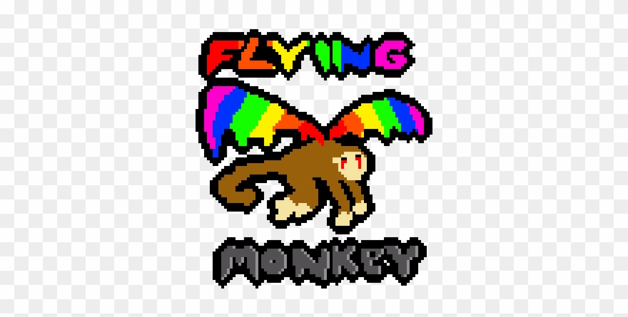 Flying Monkey - Cartoon Clipart