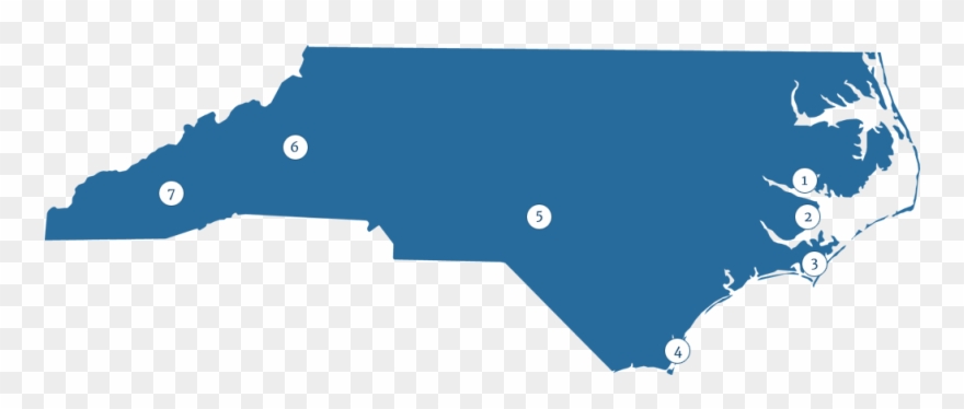 And Adjacent Rivers - North Carolina Clipart - Png Download
