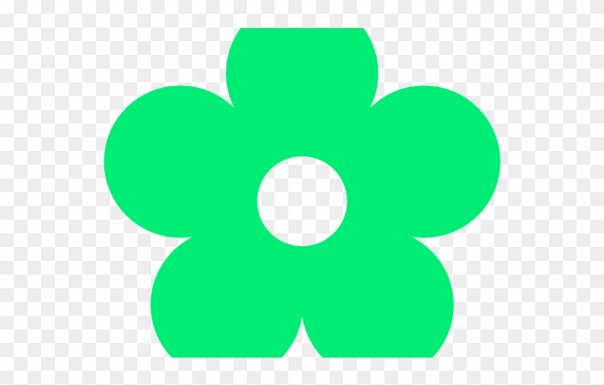 Blue Flower Clipart Flower Single - Clip Art Color Flower - Png Download
