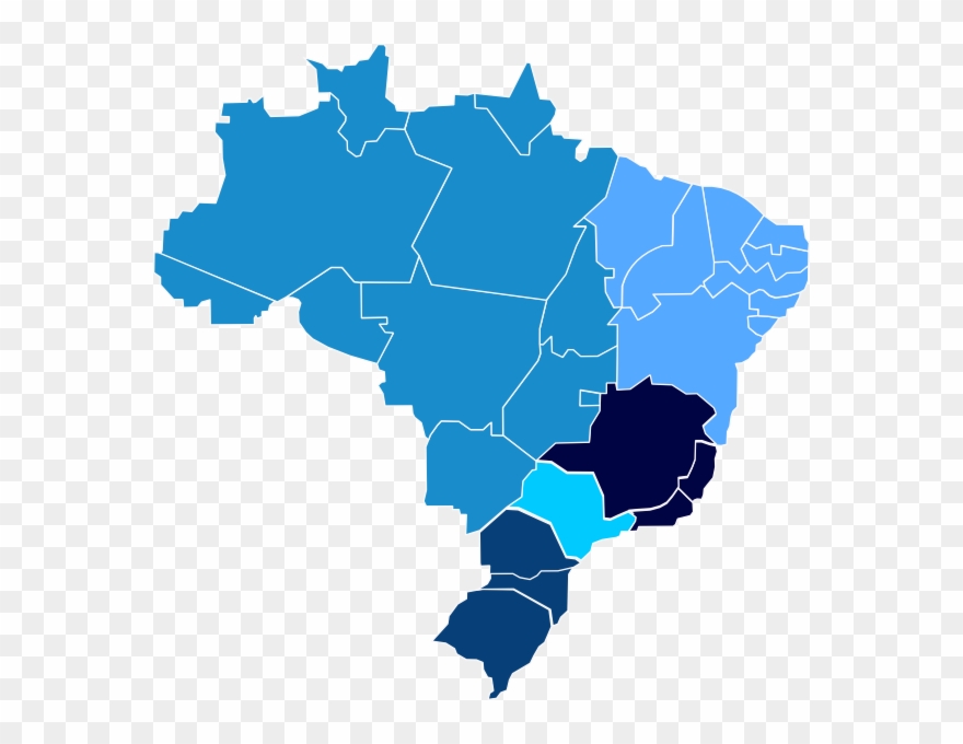 How To Set Use Mapa Brasil Regionais Svg Vector - Brazil Port Map Clipart