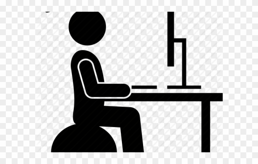 Download Person Icons Computer Standing Desk Clip Art Png Download
