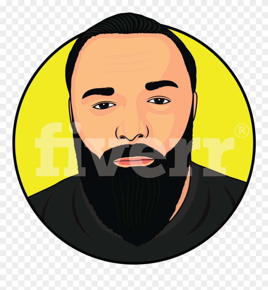 Male Vector Portrait - Illustration Clipart