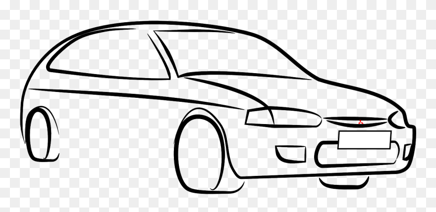 Car Colt Mitsubishi Silhouette Png Image - Clip Art Transparent Png