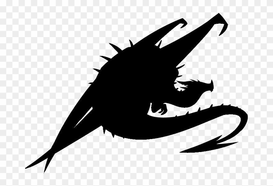 Flying Dragon Silhouette Transparent Clipart