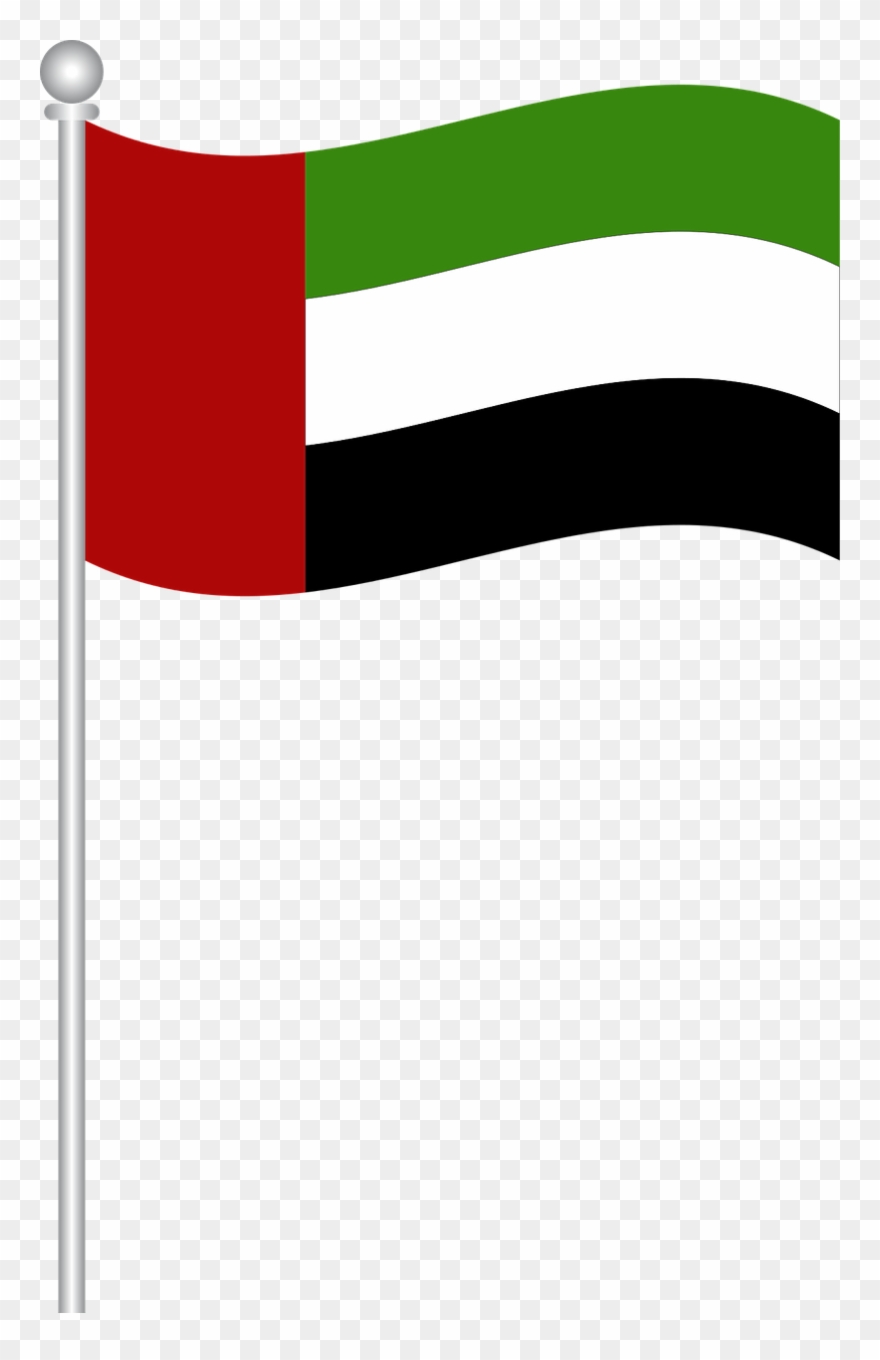Flag Of Uae Flag Uae World Flags Png Image - Uae Flag Png Clipart