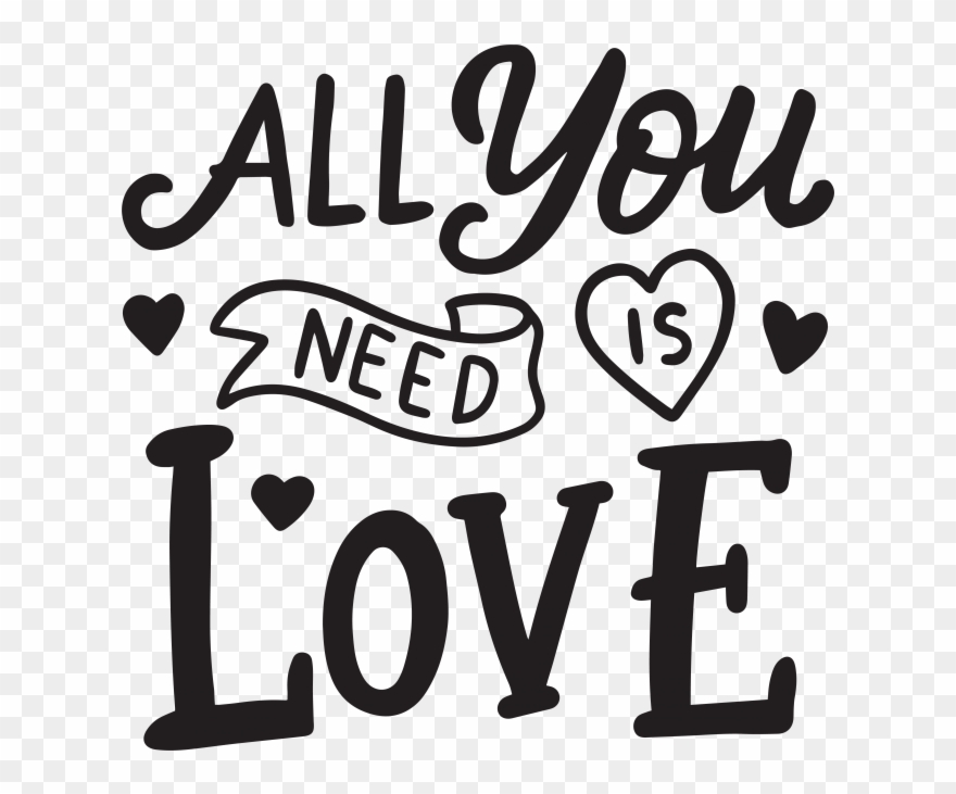 Love Day Lettering Quotes - Calligraphy Clipart