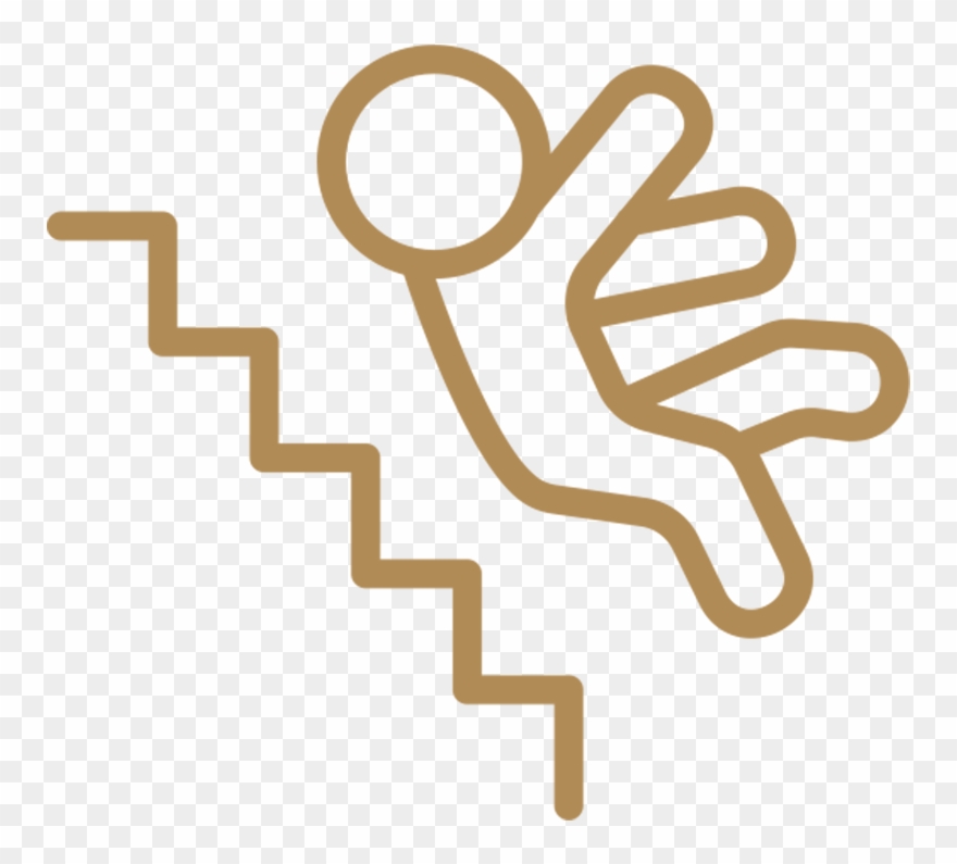 Slip And Fall Injuries - Icon Clipart