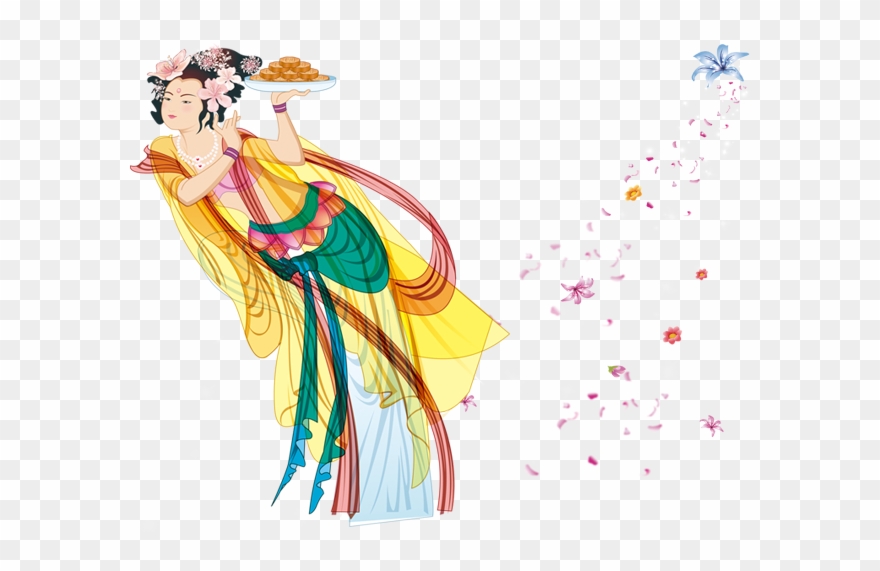 Mid Festival Chang - Chị Hằng Chú Cuội Vector Clipart