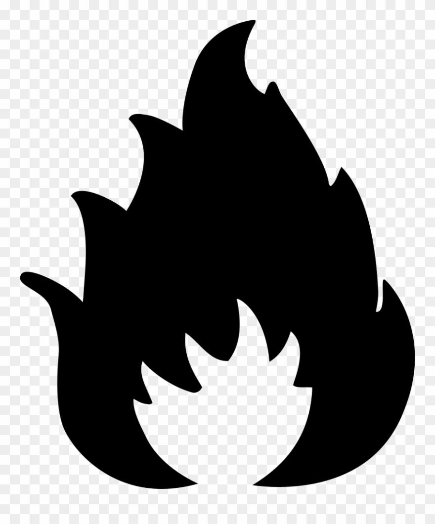 Png File Svg - Fire Sign Black And White Clipart