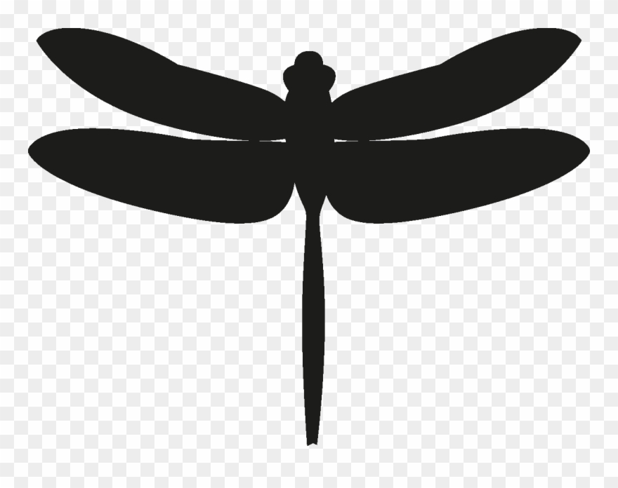 Insects Set [silhouette] Png - Dragonfly Clipart