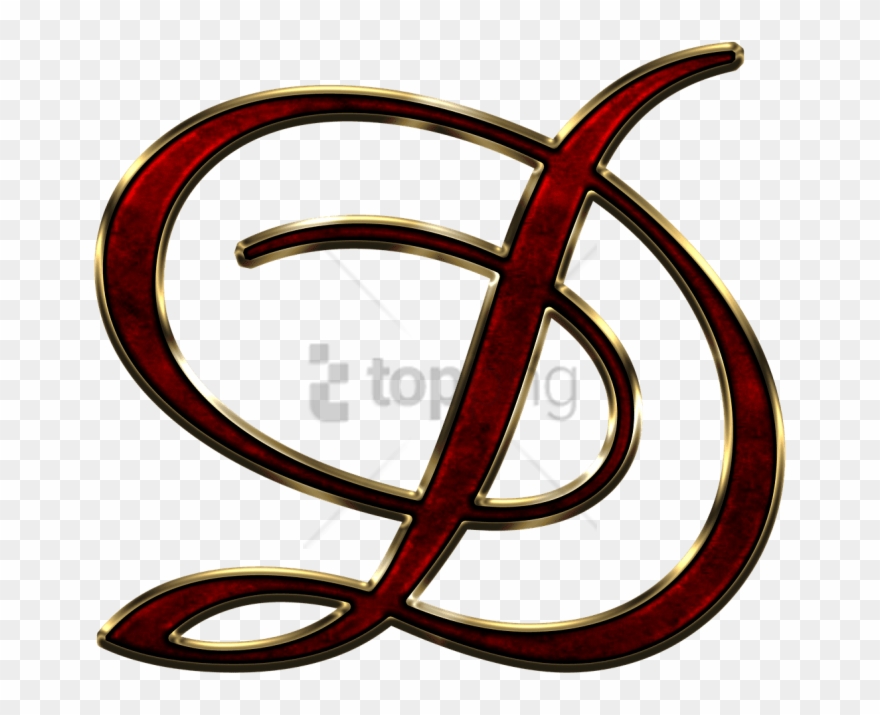 Free Png Capital Letter D Red Png Image With Transparent - Fancy Cursive Capital D Clipart