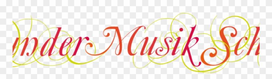 Die Musikschule - Calligraphy Clipart