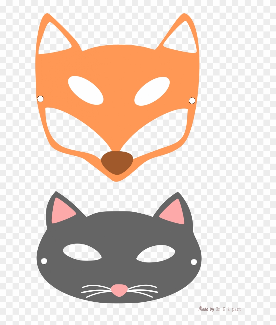 Masques Et Chat Imprimer Champignon Mignon Pinterest - Masque Renard A Imprimer Clipart