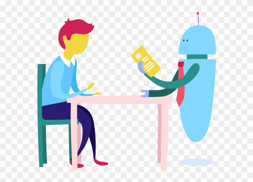 Où Les Entretiens D'embauche Seraient À La Merci D'algorithmes - Entretien D Embauche Face Robot Clipart