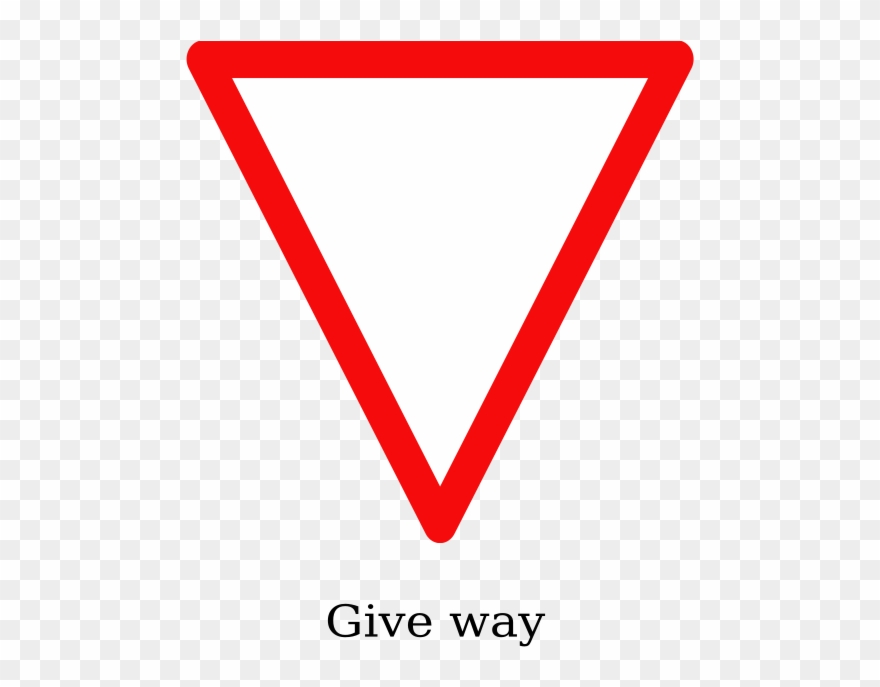 Indian Road Sign Give Way By Ksrujana96 Created Swecha - Give Way Sign India Clipart