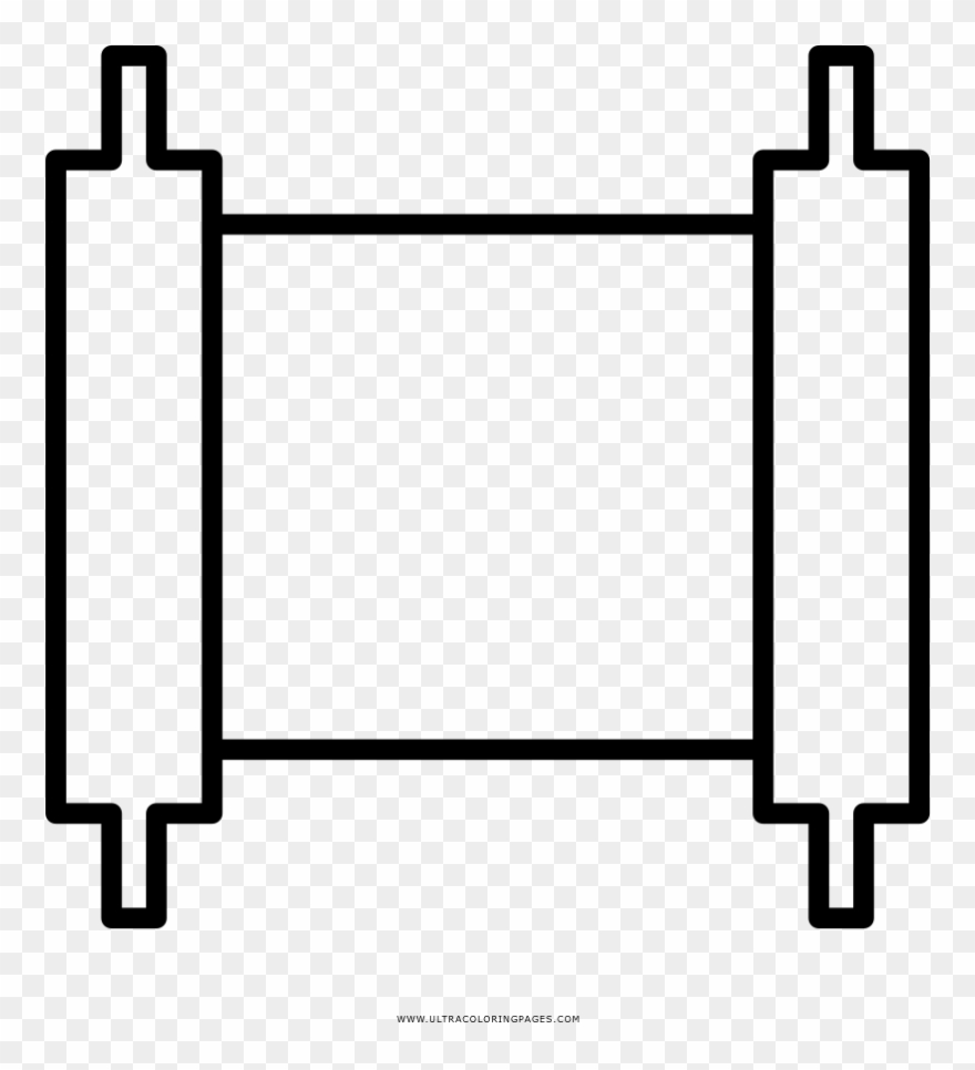 Coloring Page Fresh Ideas Scroll Coloring Page Ultra - לוגו בית כנסת Clipart