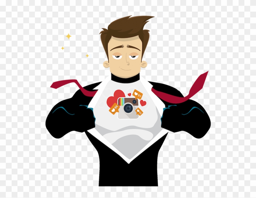 Follow Hero Followhero - Clark Kent Cartoon Vector Clipart