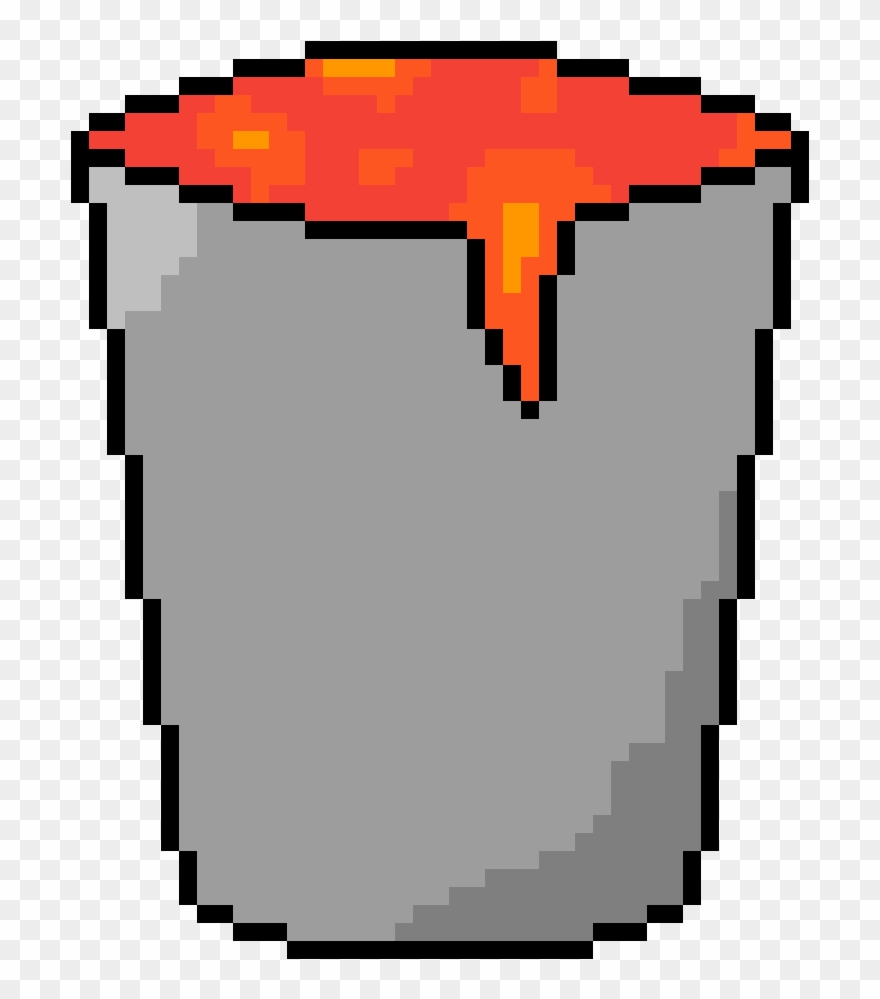 Lava - Pixel Art Gemstone Clipart
