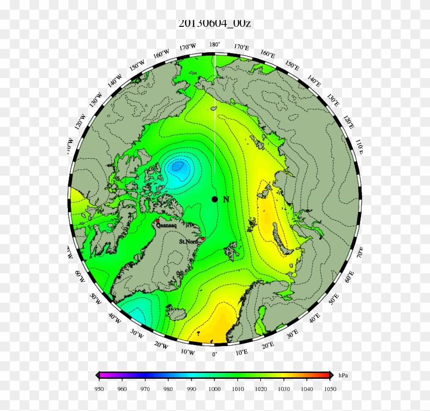 Two-week Long Cyclone Intensifies Off Canadian Arctic - Canada Map Clipart